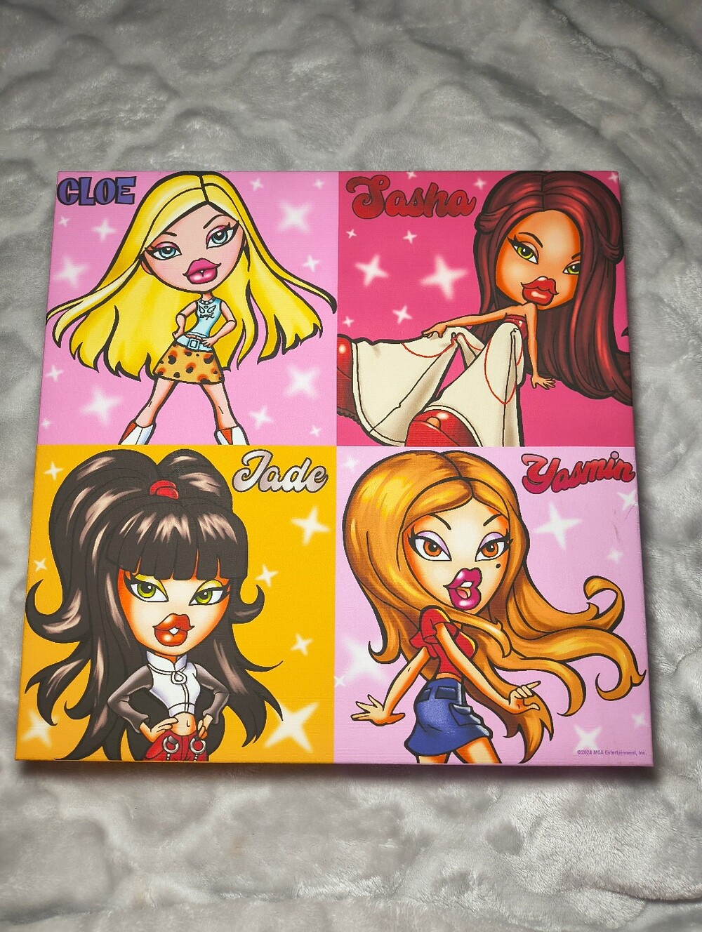 Bratz Dolls Canvas Wall Art Decor 12x12 MGA Entertainment Cloe Jade Sasha Yasmin